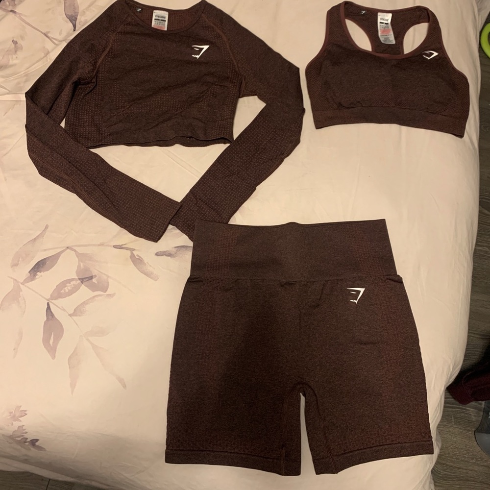 Gymshark vital seamless- brown marl